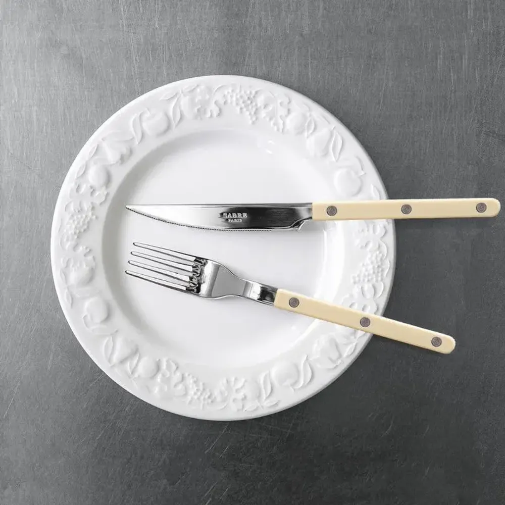 Flatware - 4 pieces cutlery set - Bistrot, Ivory - SABRE PARIS