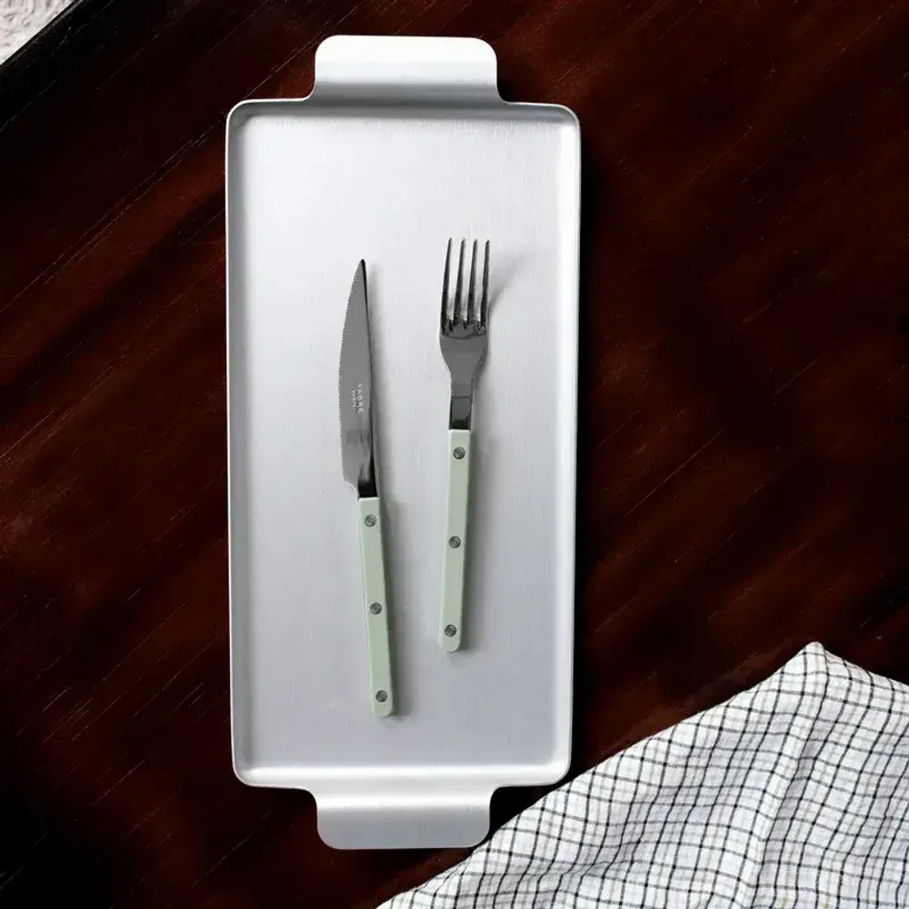 Flatware - Set of 4 pieces - Bistrot Solid, Asparagus - SABRE PARIS