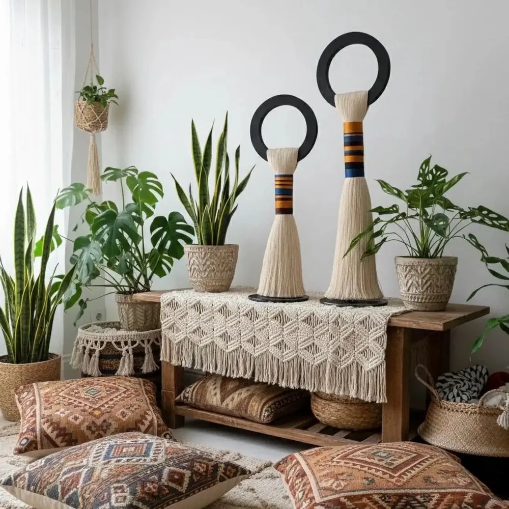 Decorative objects - Unity Totems: 2-Piece Handmade Desktop Sculpture Set - SARMAL DESIGN