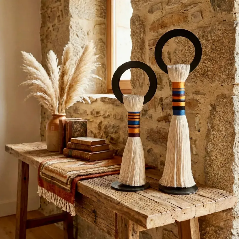 Decorative objects - Unity Totems: 2-Piece Handmade Desktop Sculpture Set - SARMAL DESIGN