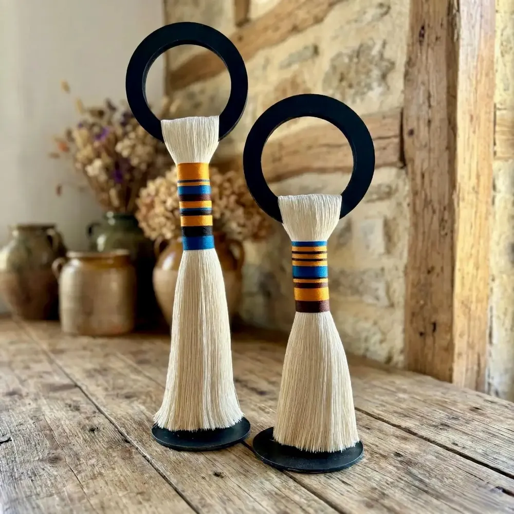 Decorative objects - Unity Totems: 2-Piece Handmade Desktop Sculpture Set - SARMAL DESIGN