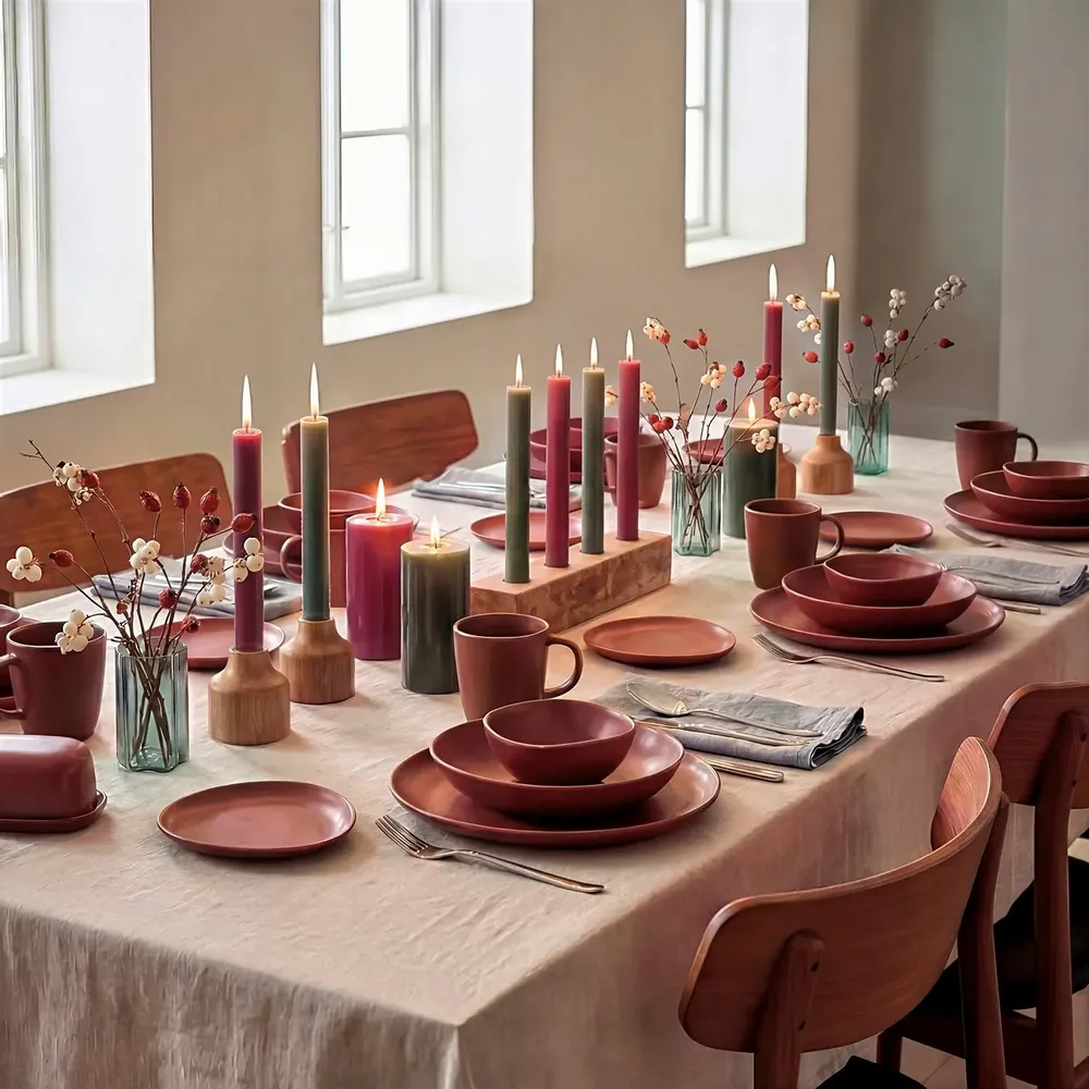 Candlesticks and candle holders - Candle Holder NEEMWOOD - TRANQUILLO