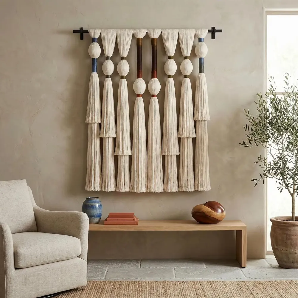 Other wall decoration - Architectural Tassels: Handmade Modern Macrame Wall Decor - SARMAL DESIGN