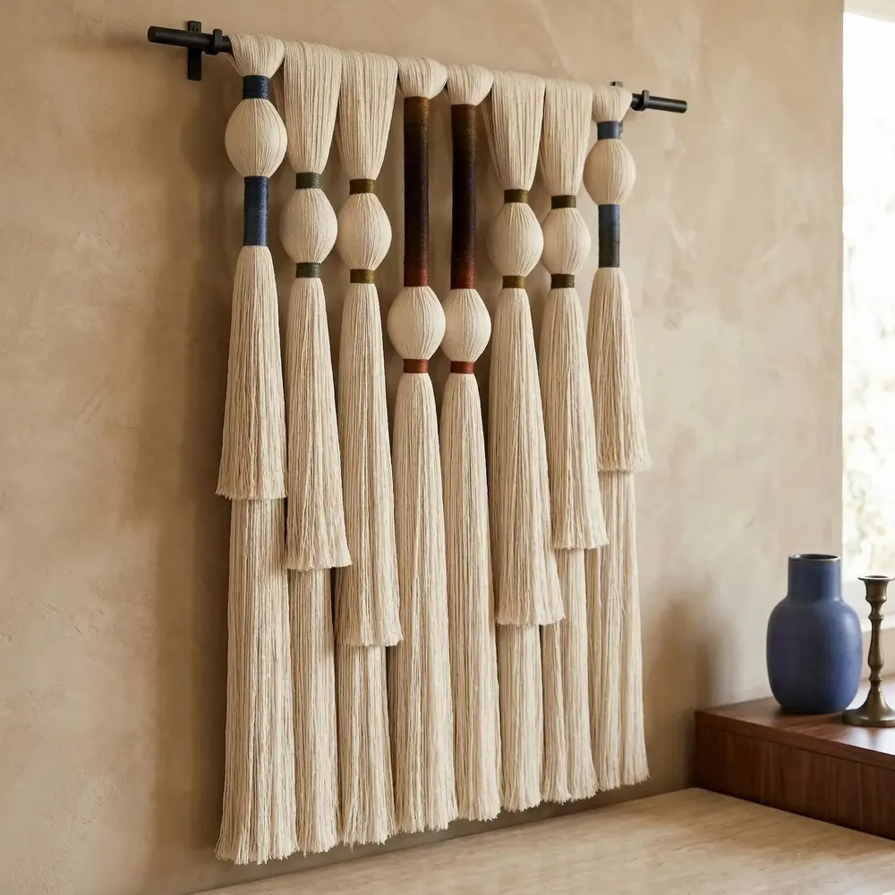 Other wall decoration - Architectural Tassels: Handmade Modern Macrame Wall Decor - SARMAL DESIGN