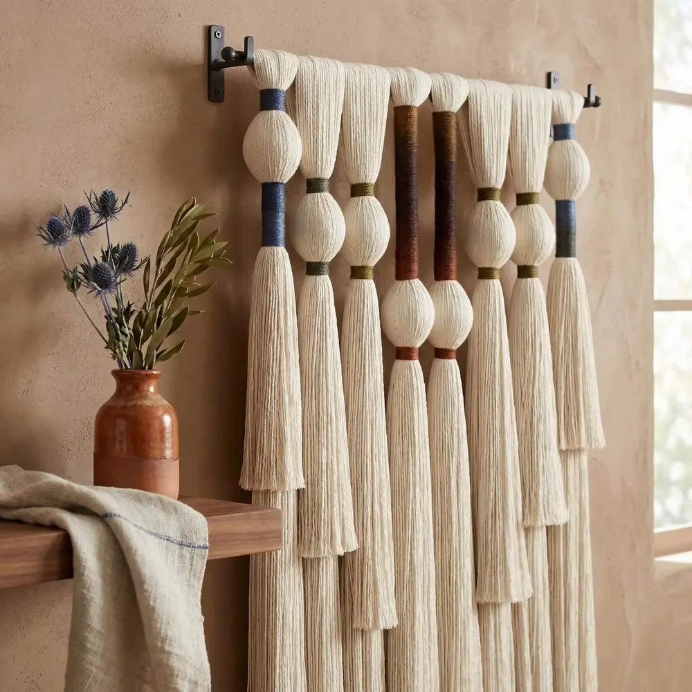 Other wall decoration - Architectural Tassels: Handmade Modern Macrame Wall Decor - SARMAL DESIGN