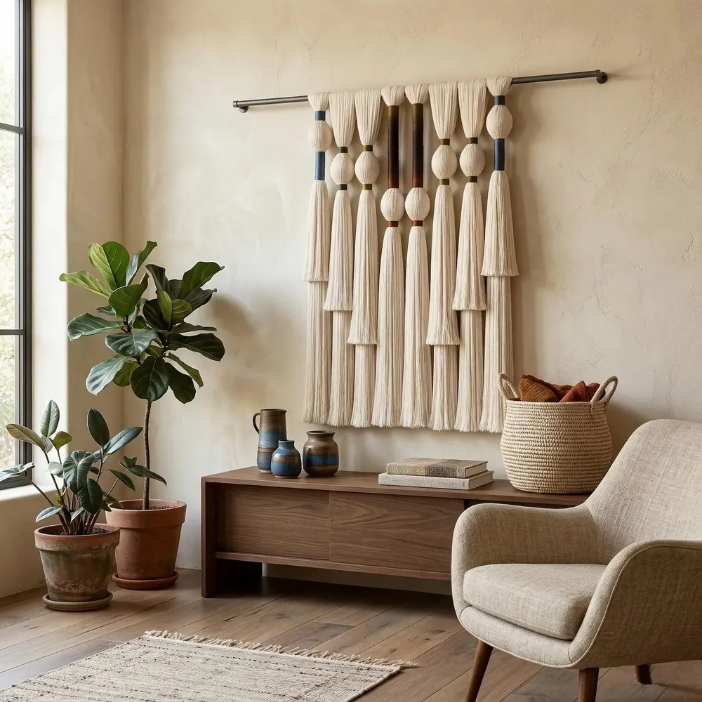 Other wall decoration - Architectural Tassels: Handmade Modern Macrame Wall Decor - SARMAL DESIGN