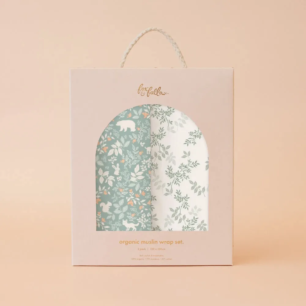 Linge de lit enfant - Wraps en mousseline - FOX & FALLOW