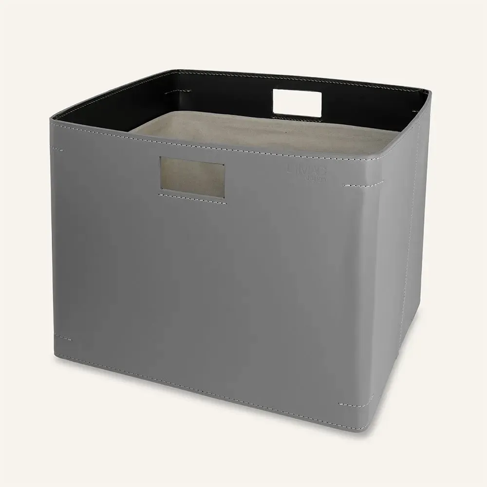 Paniers à linge - Panier à linge cuir avec poignées NOEGI - LIMAC DESIGN