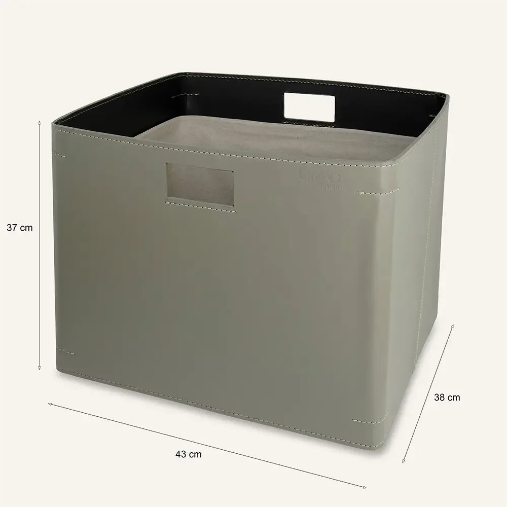 Paniers à linge - Panier à linge cuir avec poignées NOEGI - LIMAC DESIGN