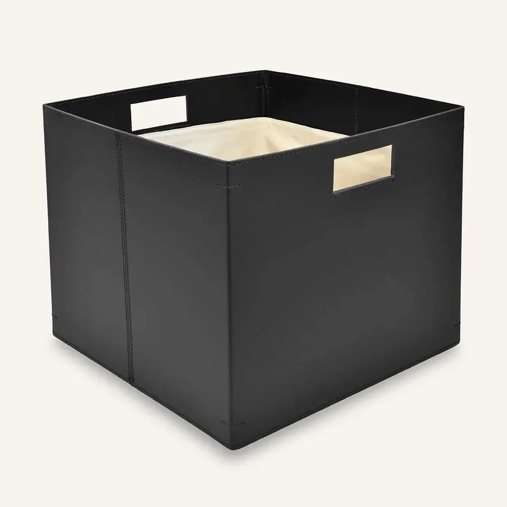 Paniers à linge - Panier à linge cuir avec poignées NOEGI - LIMAC DESIGN