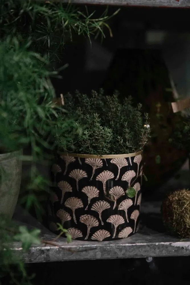 Décorations florales - Set de cache-pots Les noirs et blancs - BONCOEURS