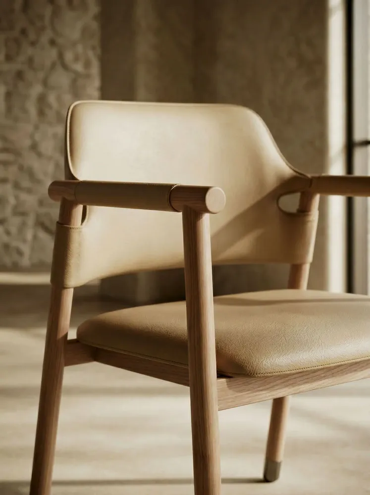 Chaises - Chaise Aarhus Creme - EMPREINTE DU TEMPS
