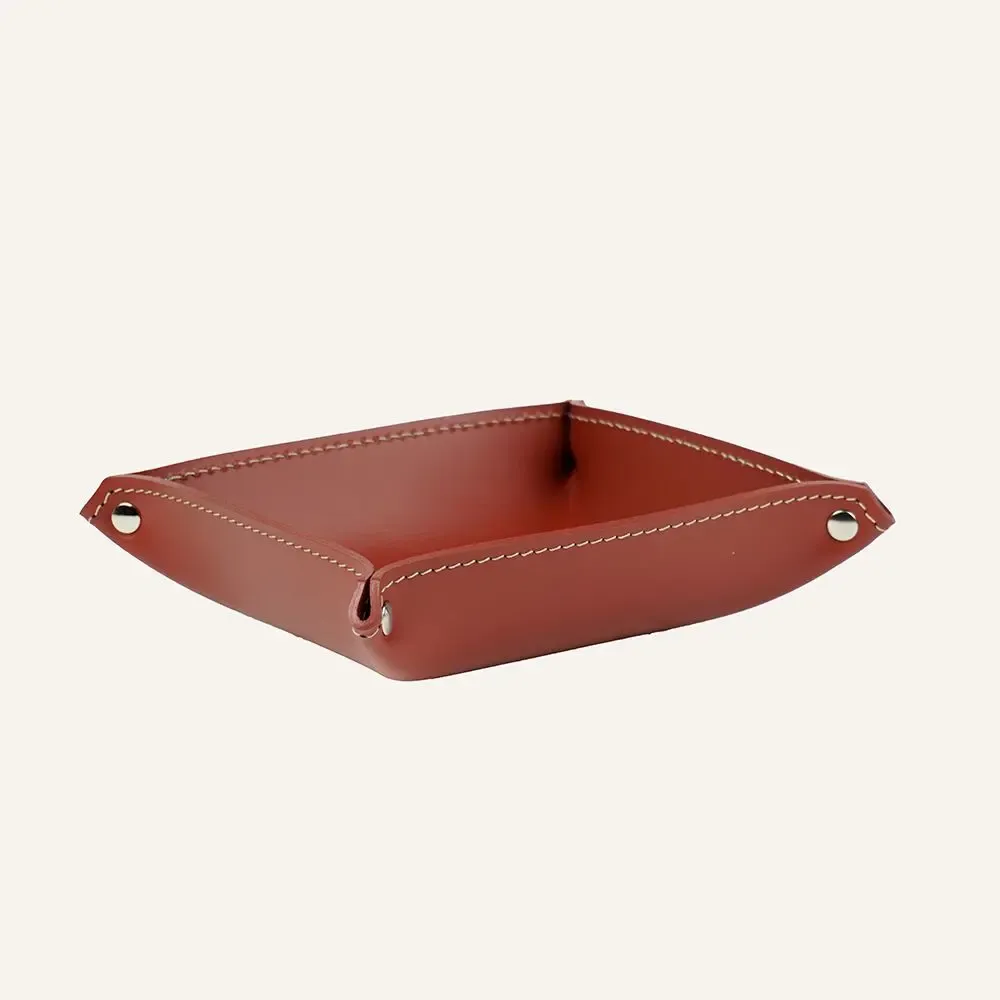 Other office supplies - Square Leather Valet Tray - LIMAC DESIGN