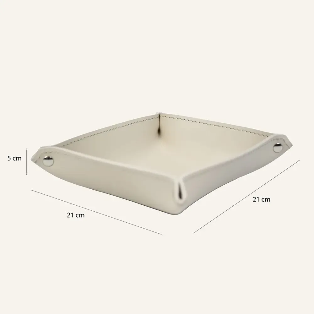 Other office supplies - Square Leather Valet Tray - LIMAC DESIGN