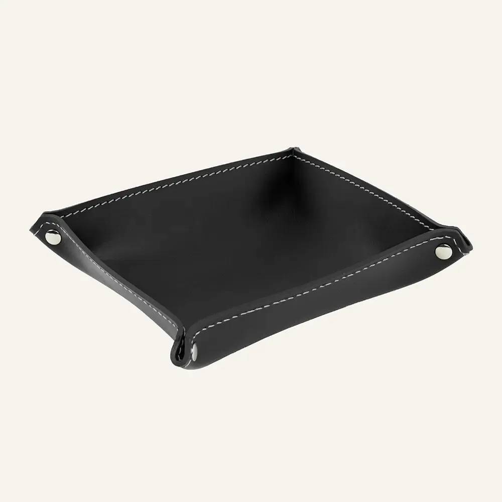 Other office supplies - Square Leather Valet Tray - LIMAC DESIGN