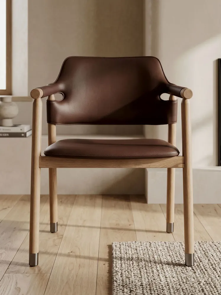 Chaises - Chaise Aarhus Marron Chocolat - EMPREINTE DU TEMPS