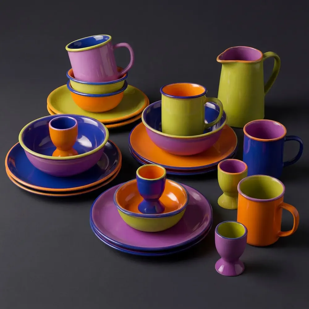 Assiettes au quotidien - Collection de vaisselle colorée COLOURI - TRANQUILLO