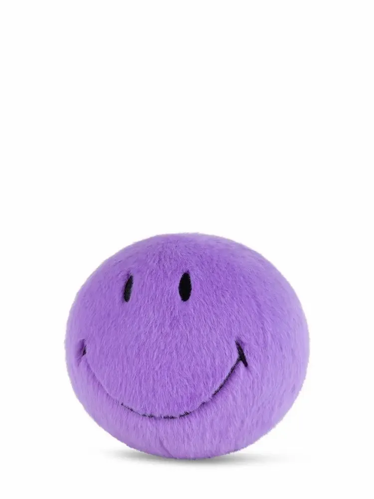 Soft toy - SMILEY Plush – 13cm Fuzzy - Purple - STEMPELS ET CO