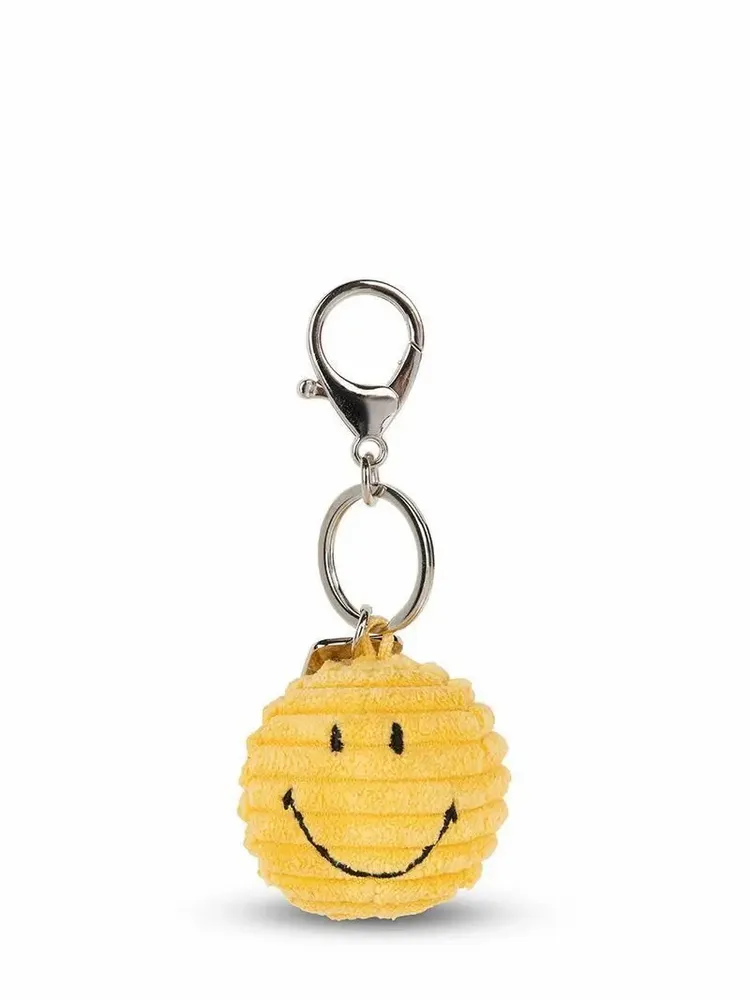 Soft toy - SMILEY Keychain – 4.5 cm of happiness to take everywhere - Yellow - STEMPELS ET CO