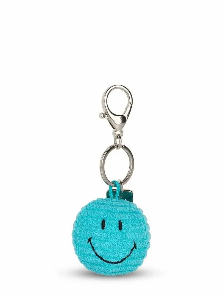 Soft toy - SMILEY Keychain – 4.5 cm of happiness to take everywhere - Turquoise - STEMPELS ET CO