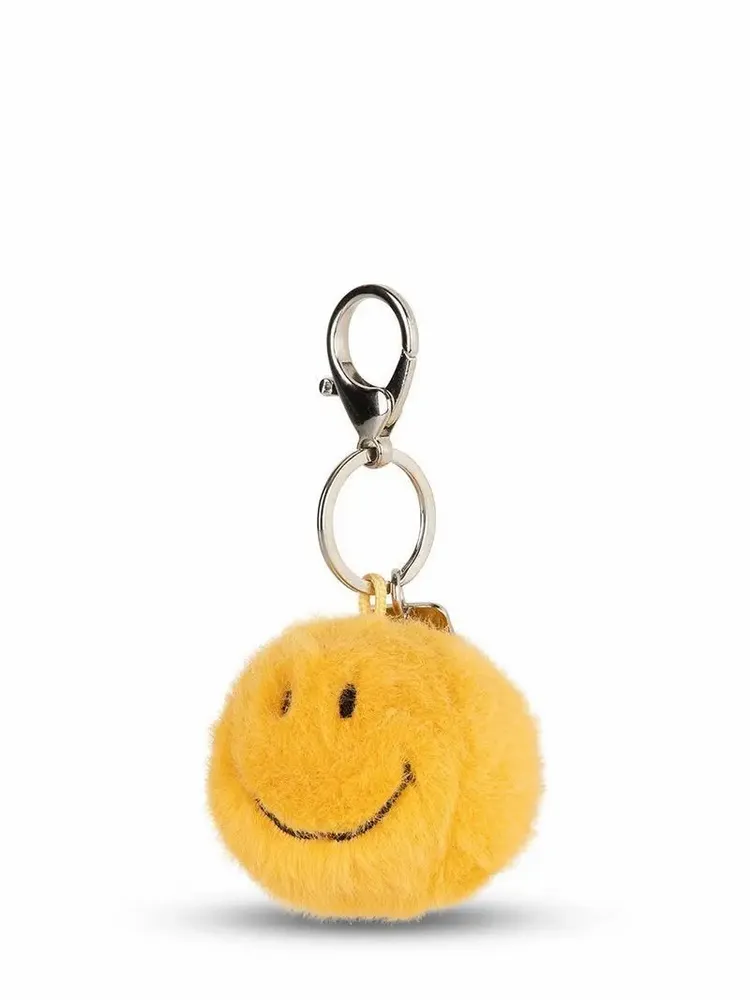 Soft toy - SMILEY Keychain – 5.5 cm of soft happiness - Yellow - STEMPELS ET CO