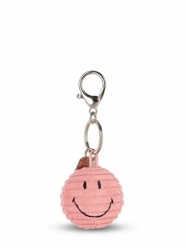 Soft toy - SMILEY Keychain – 4.5 cm of happiness to take everywhere - Pink - STEMPELS ET CO