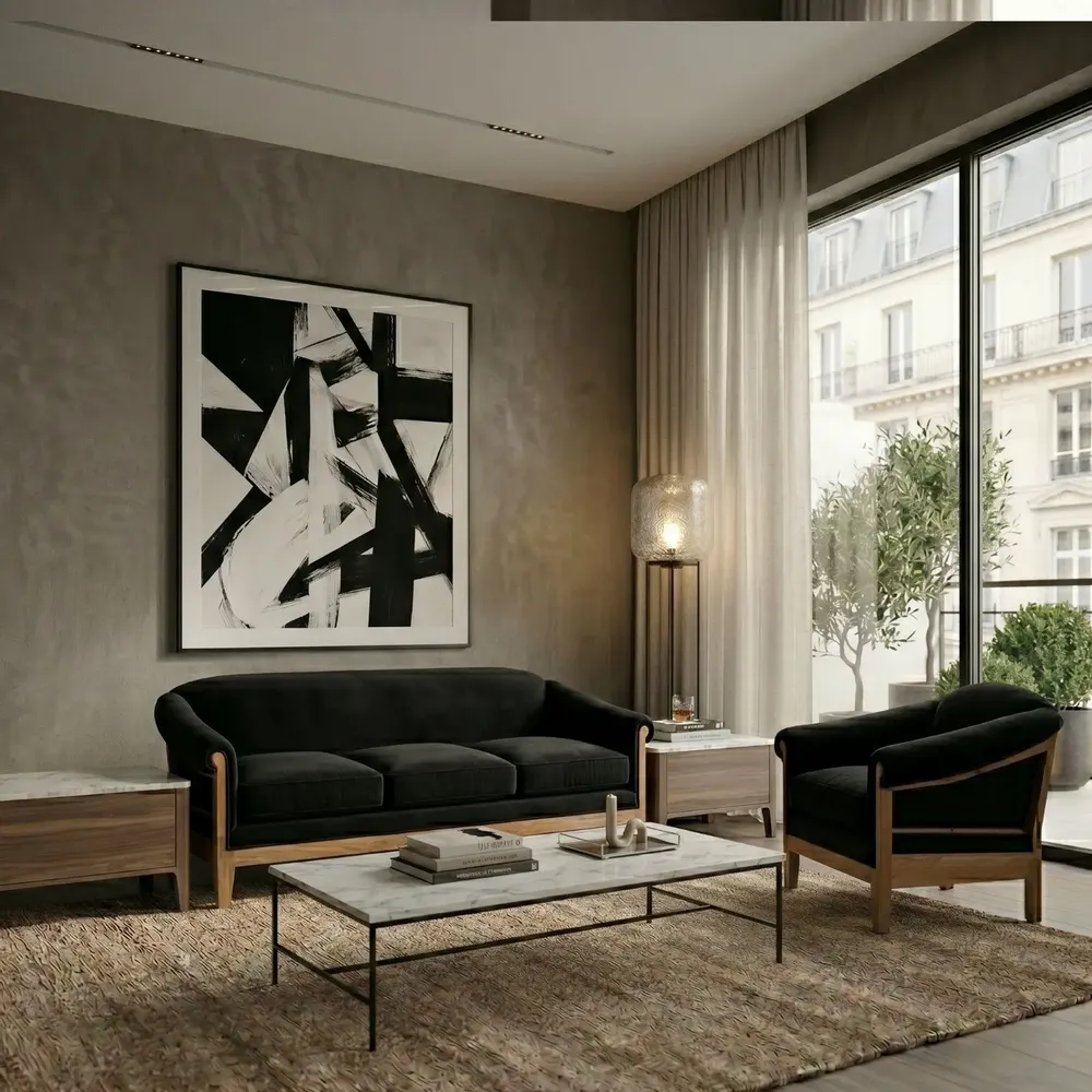 Lounge chairs for hospitalities & contracts - Avis Essence Black | Armchair - CREARTE COLLECTIONS