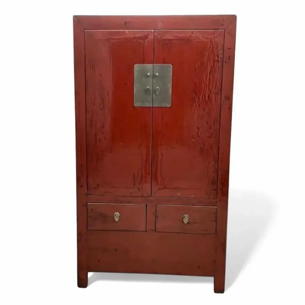 Wardrobe - Old and unique lacquered high cabinet - PAGODA INTERNATIONAL