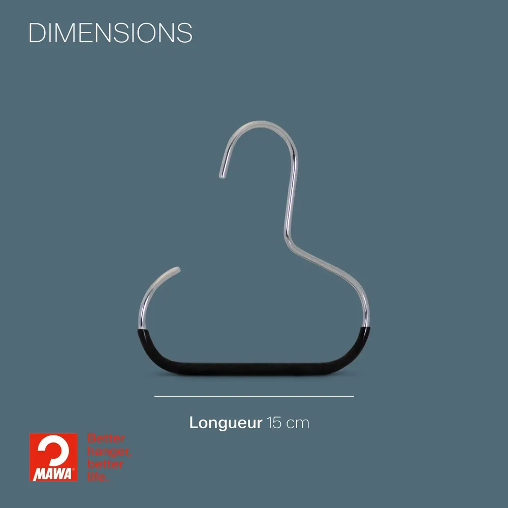 Mobilier et rangements pour bureau - MAWA accessoire cintre métal noir 15cm par 25 - MAWA