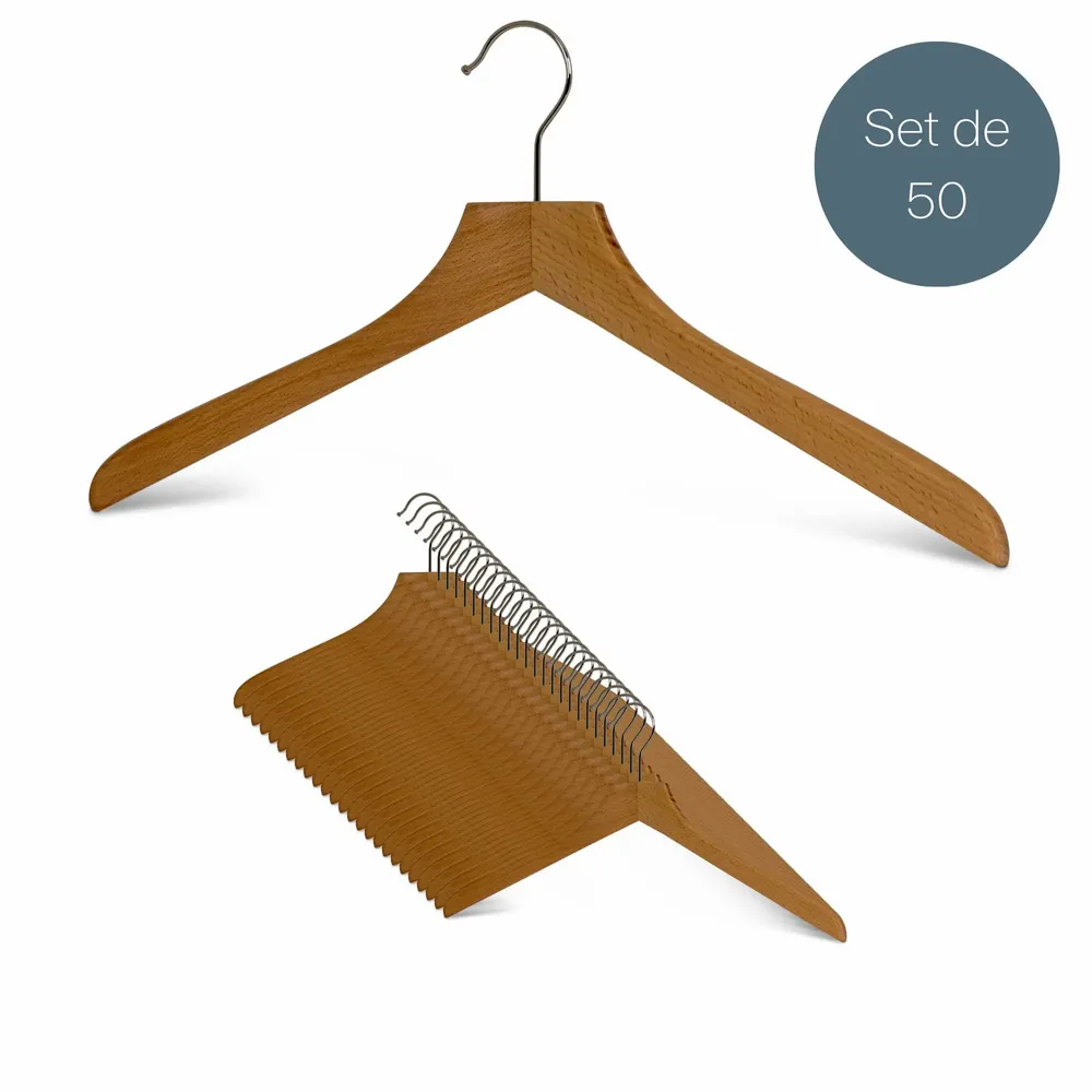 Mobilier et rangements pour bureau - MAWA cintre vestiaire en bois hêtre naturel 45cm par 50 - MAWA