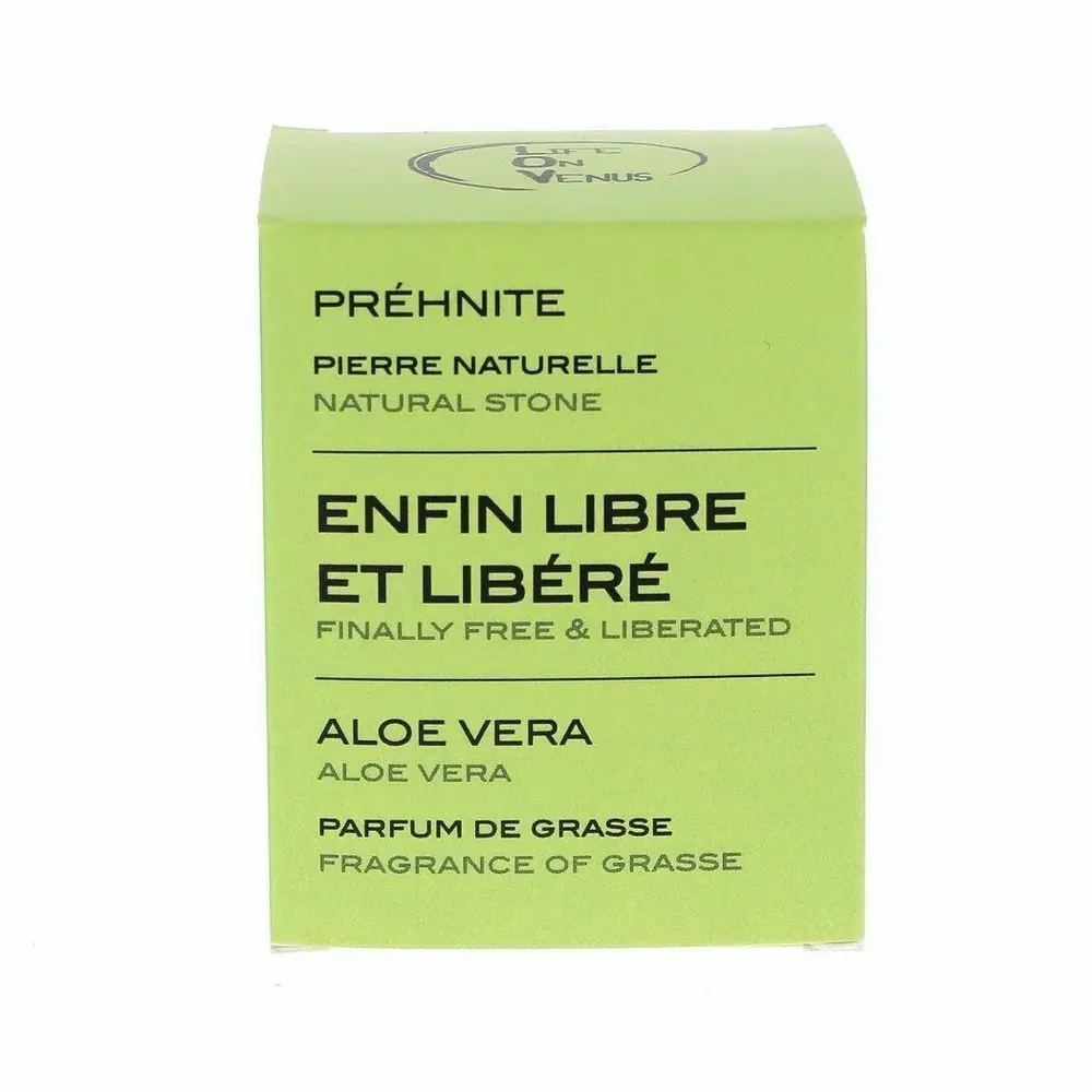 Scent diffusers - FINALLY FREE AND LIBERATED scented candle Stones of Life – Prehnite - LIFE ON VENUS