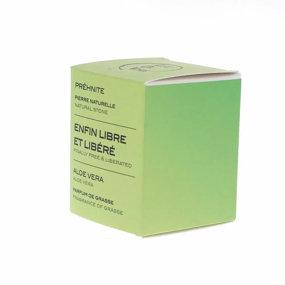 Scent diffusers - FINALLY FREE AND LIBERATED scented candle Stones of Life – Prehnite - LIFE ON VENUS