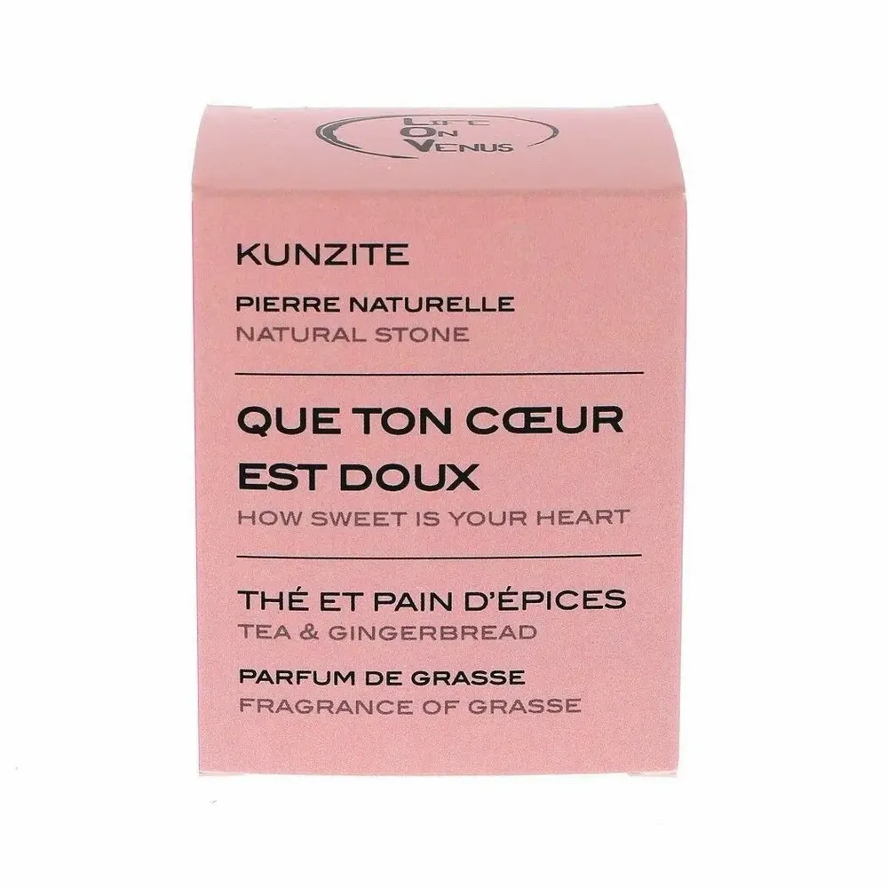 Scent diffusers - HOW SWEET YOUR HEART is Stones of Life scented candle – Kunzite - LIFE ON VENUS