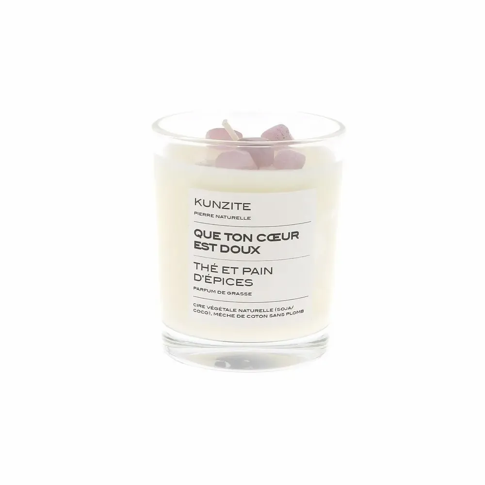 Scent diffusers - HOW SWEET YOUR HEART is Stones of Life scented candle – Kunzite - LIFE ON VENUS