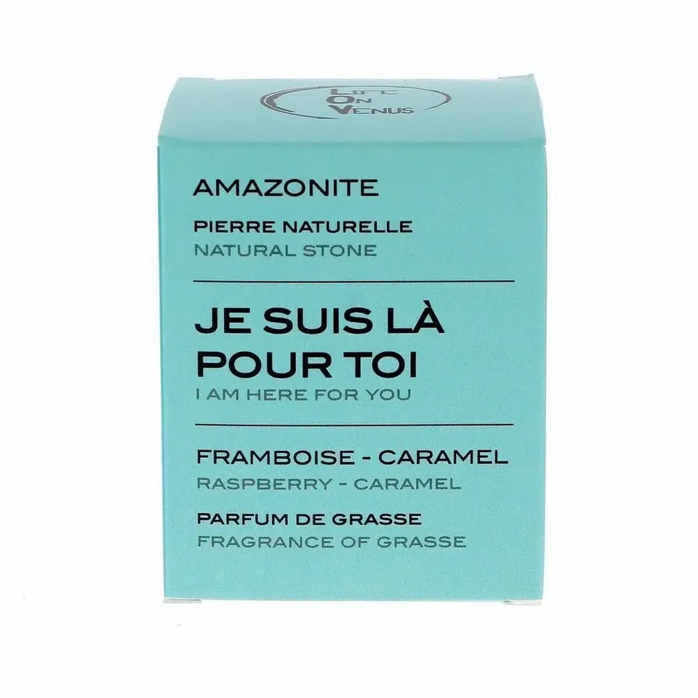 Scent diffusers - I AM HERE FOR YOU scented candle Stones of Life – Amazonite - LIFE ON VENUS