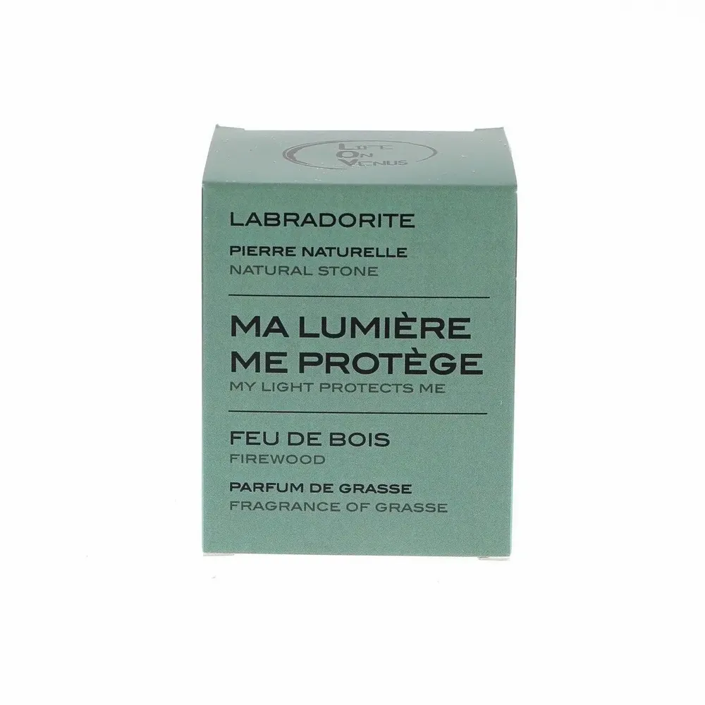 Scent diffusers - MY LIGHT PROTECTS ME scented candle Stones of Life – Labradorite - LIFE ON VENUS