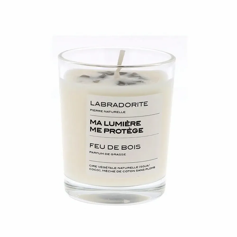 Scent diffusers - MY LIGHT PROTECTS ME scented candle Stones of Life – Labradorite - LIFE ON VENUS