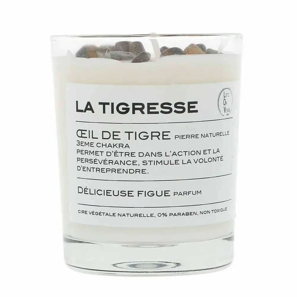 Scent diffusers - LA TIGRESSE Scented Candle Stones of Life 130g – Tiger's Eye - LIFE ON VENUS