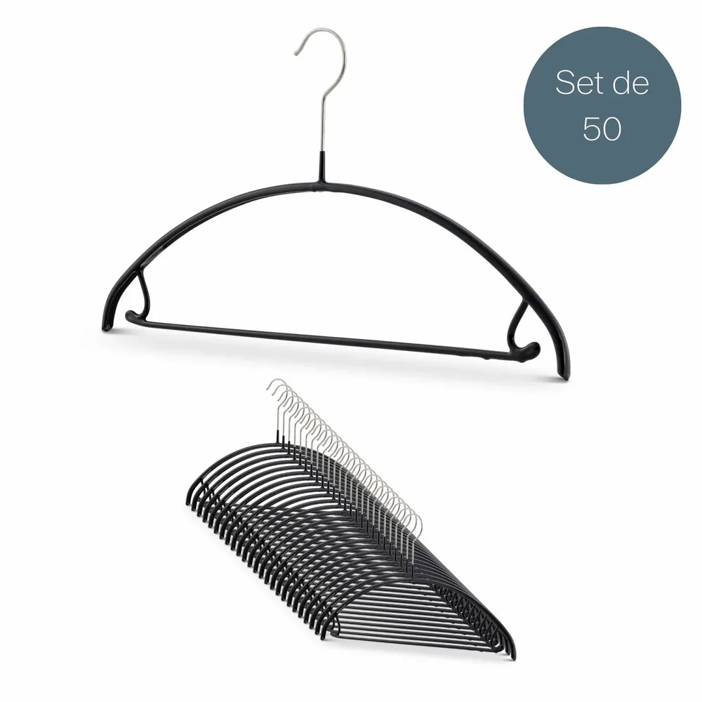 Mobilier et rangements pour bureau - MAWA cintre métal avec crochet pour jupes noir 42cm par 50 - MAWA