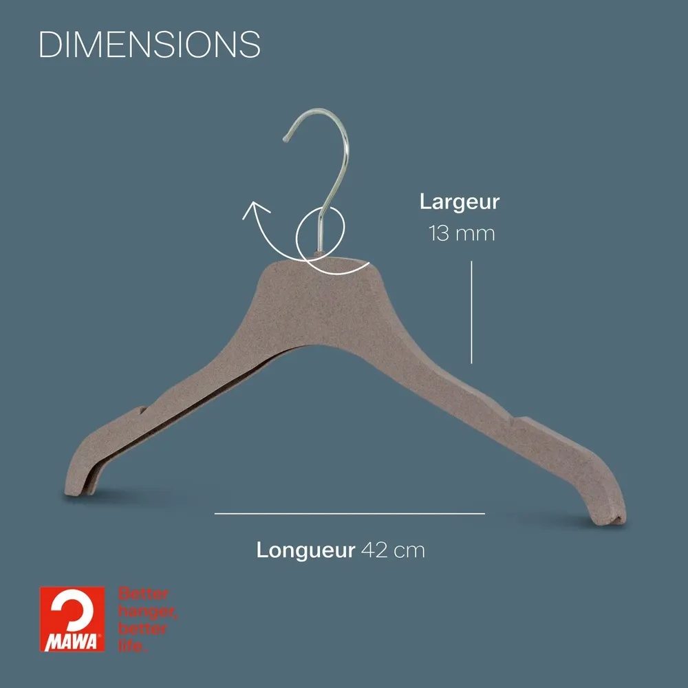 Mobilier et rangements pour bureau - MAWA green hanger pour hauts gris pierre 42cm par 25 - MAWA