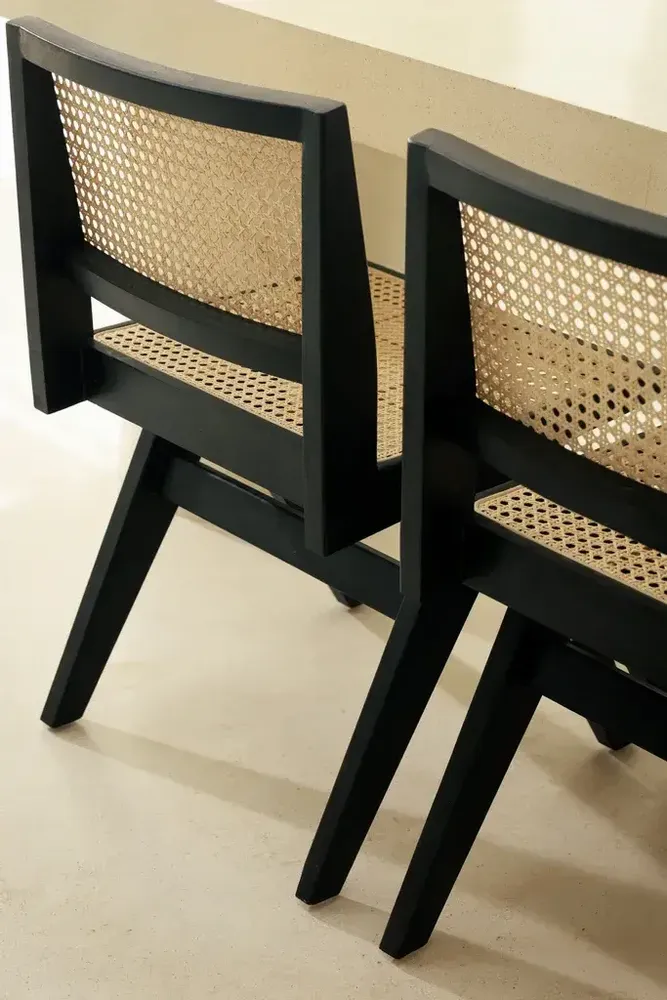 Chaises - Chaise Dwi Tanpa noir - DESIGN TRIP