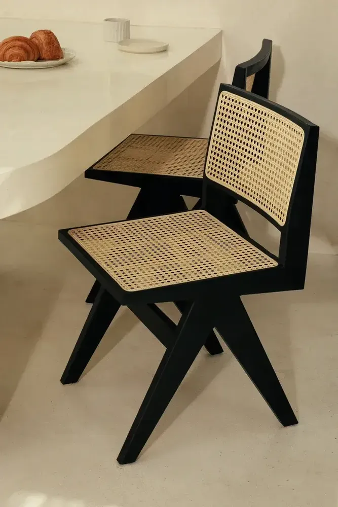 Chaises - Chaise Dwi Tanpa noir - DESIGN TRIP