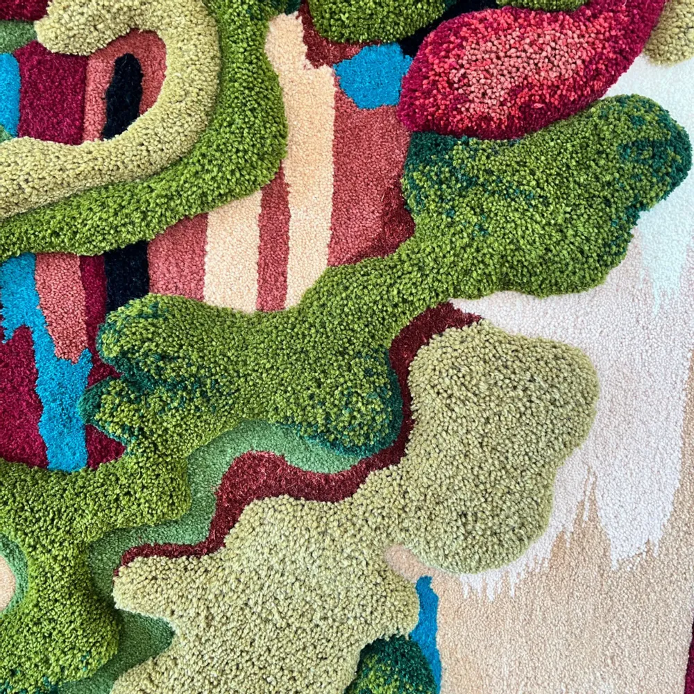 Tapis contemporains - TAPISSERIE MURALE , PIECE UNIQUE , KENE - ATELIER SAGRADO