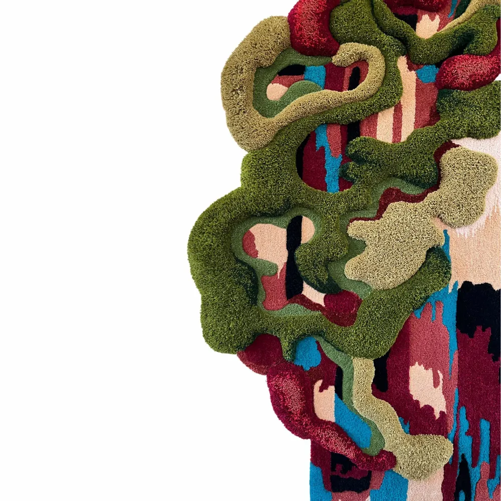 Tapis contemporains - TAPISSERIE MURALE , PIECE UNIQUE , KENE - ATELIER SAGRADO