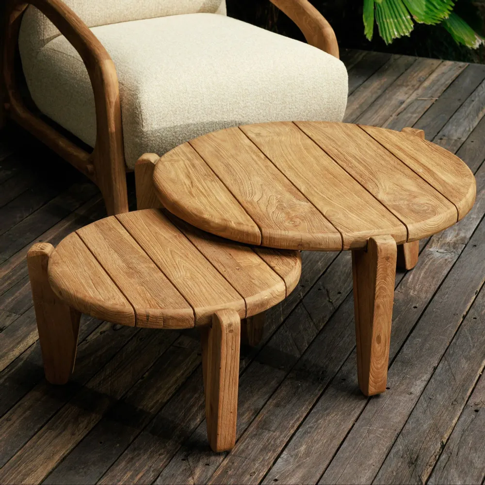 Tables de jardin - Coffee Set - lot de deux tables basses - DESIGN TRIP
