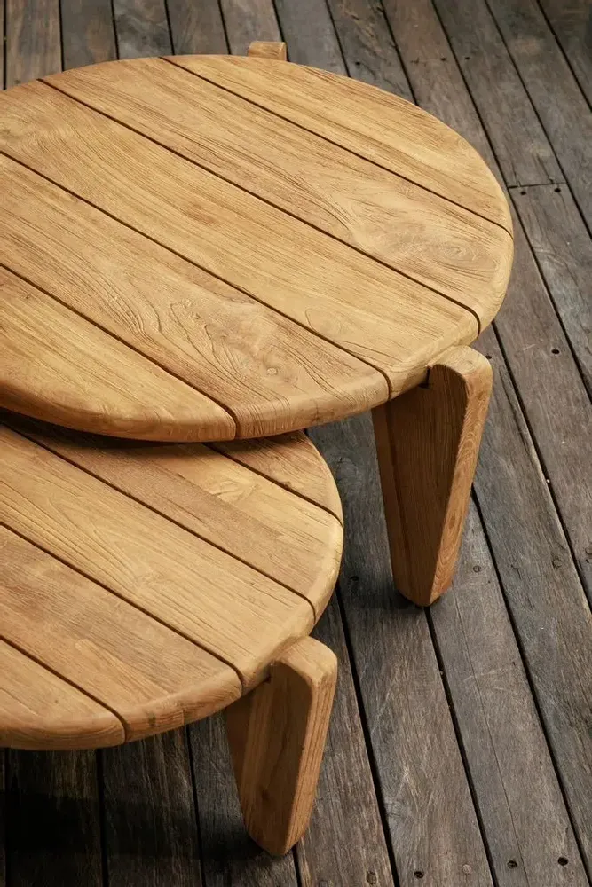Tables de jardin - Coffee Set - lot de deux tables basses - DESIGN TRIP