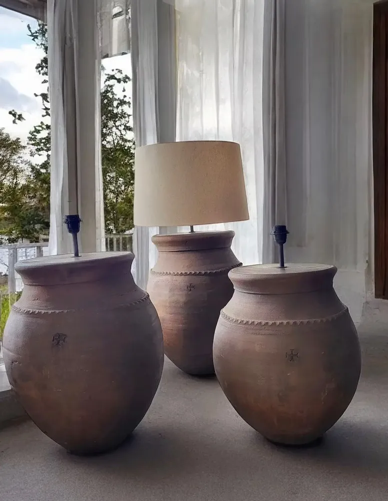Floor lamps - Terracotta Rustic Floor Lamp N°54 - ARTISAN BY MF