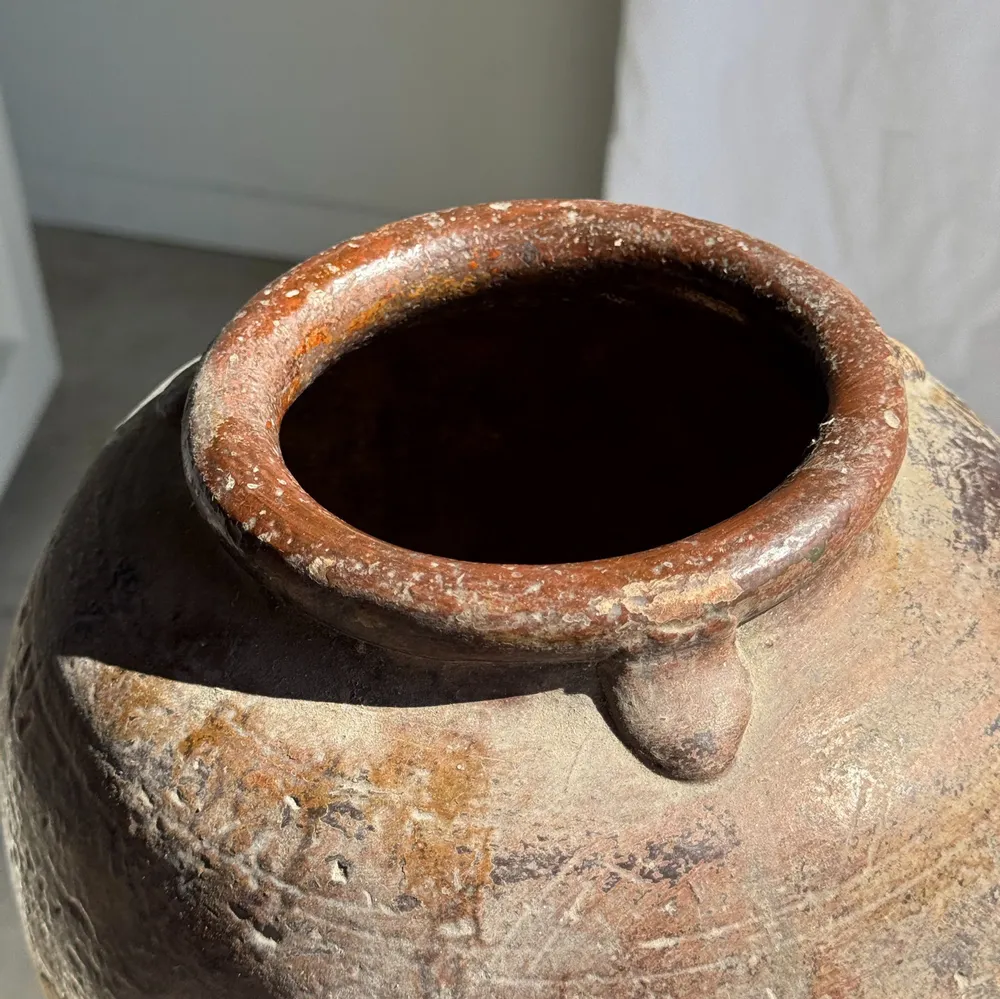 Vases - Large traditional Indonesian terracotta pot depicting a dragon - OFFICE OBJETS