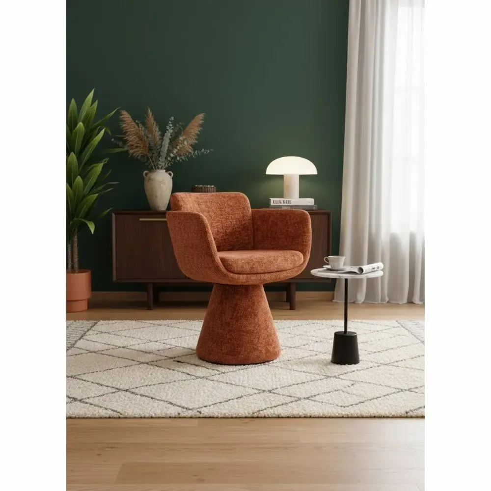 Armchairs - Fauteuil Pivotant Lexi Terre Cuite - EMPREINTE DU TEMPS