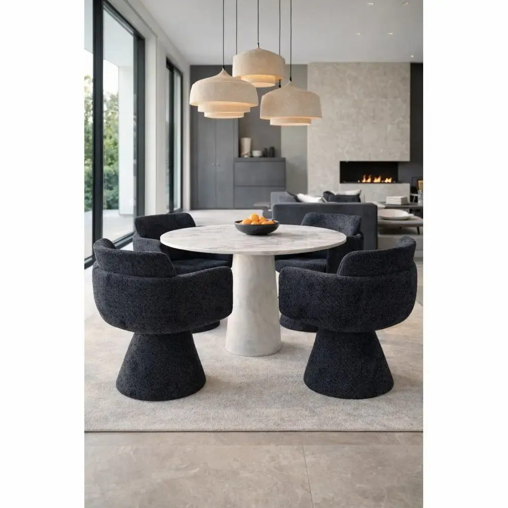 Fauteuils - Fauteuil Pivotant Lexi BLACK - EMPREINTE DU TEMPS